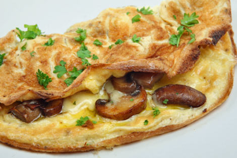 Sekmadienio pusryčiai: Grybavimo džiaugsmai arba omletas su grybais