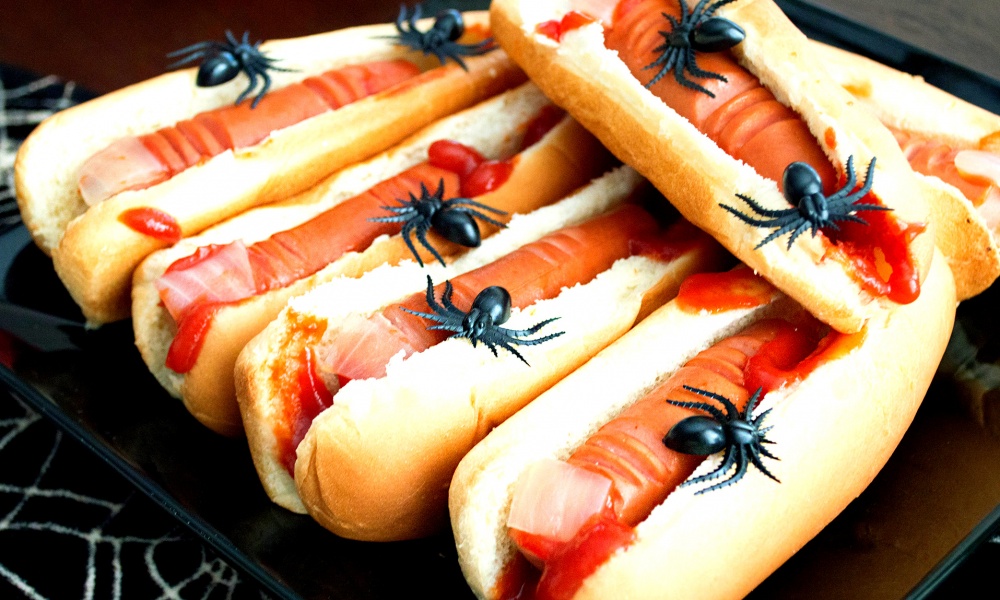 Helovyno Hot Dog'ai Raganos piršteliai
